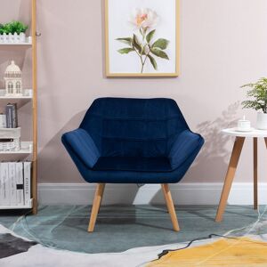 Canora Grey Ahkari 64Cm Wide Tub Chair Blue 71cm H X 67cm W X 61.5cm D