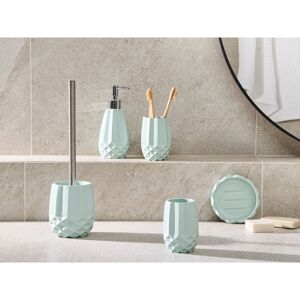 Metro Bathroom Accessory Set Mint Green 36cm H X 11cm W X 11cm D