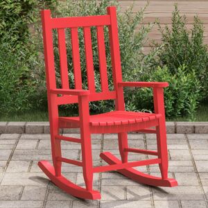 ClassicLiving Abbad Rocking Chair Red 85.5cm H X 49cm W X 66.5cm D