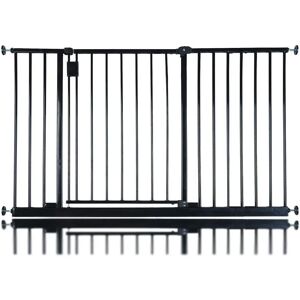 Archie & Oscar Bella Vista Pressure Mounted Pet Gate black 109cm-115cm, White