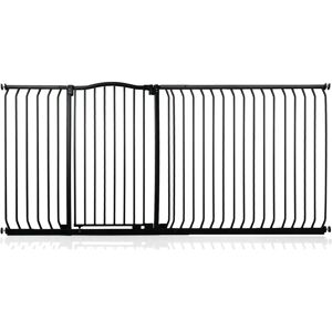 Symple Stuff Aivry Baby Gate black 103.0 H x 207.0 W x 4.0 D cm