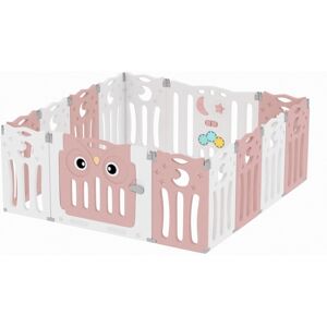 Mack + Milo Planas Baby Gate pink/white/brown 63.0 H x 143.0 W x 143.0 D cm