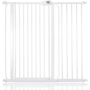 Symple Stuff Child and Pet Safety Baby Gate white 104.0 H x 95.5 W x 1.5 D cm