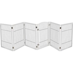 Latitude Run Metal And Manufactured Wood Free Standing Pet Gate White 56 W - 335 W cm