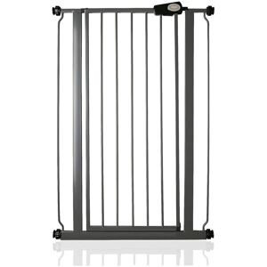 Symple Stuff Child and Pet Safety Baby Gate Grey 104cm H x 75cm W x 4cm D
