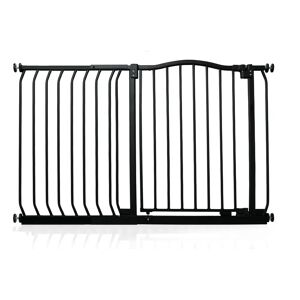 Archie & Oscar Davalos Baby Gate gray/black 76.0 H x 80.0 W x 3.0 D cm