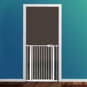 Symple Stuff Child and Pet Safety Baby Gate White 104cm H x 134.3cm W x 4cm D