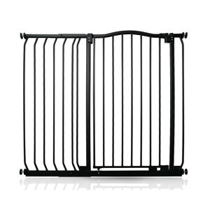 Symple Stuff Aivry Baby Gate gray/black 103.0 H x 116.0 W x 4.0 D cm