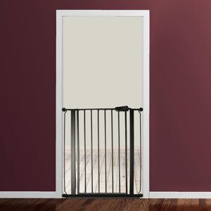 Symple Stuff Child and Pet Safety Baby Gate Black 104cm H x 82.6cm W x 4cm D