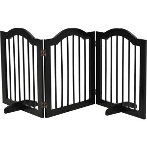 Archie & Oscar Free Standing Pet Gate black 61.0 H x 154.5 W x 5.8 D cm