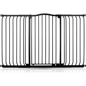 Symple Stuff Aivry Baby Gate black 103.0 H x 161.0 W x 4.0 D cm