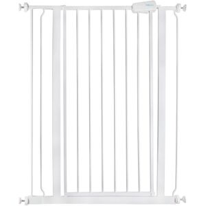 Symple Stuff Child and Pet Safety Baby Gate White 104cm H x 89cm W x 4cm D