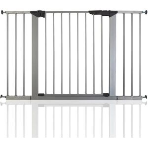 Symple Stuff No Screw Stair Safety Baby Gate gray 72.0 H x 112.8 W x 3.0 D cm