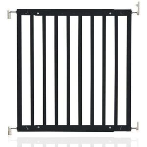 Archie & Oscar Wall Mounted Pet Gate Black 75cm H X 105.5cm W X 2cm D