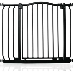 Archie & Oscar Davalos Baby Gate gray/black 76.0 H x 80.0 W x 3.0 D cm