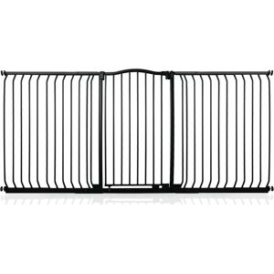 Symple Stuff Aivry Baby Gate black 103.0 H x 206.0 W x 4.0 D cm