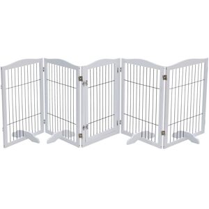 Latitude Run Metal And Manufactured Wood Free Standing Pet Gate White 56 W - 280 W cm