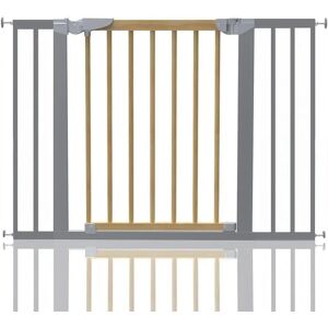 Symple Stuff Beechwood and Metal Safety Baby Gate 103.2cm - 110.6cm