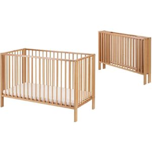 Harriet Bee Orrin Foldable Cot Natural Brown Standard