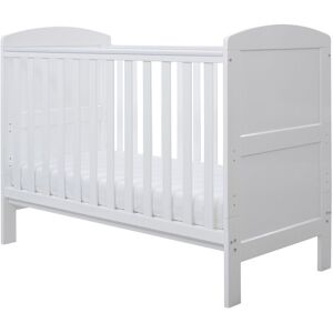 Ickle Bubba Coleby Mini Cot Bed and Fibre Mattress - White White Standard