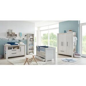 Arthur Berndt Til Cot Bed 5-Piece Nursery Furniture Set brown/gray