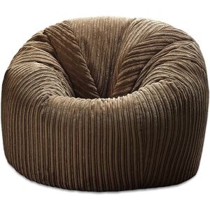 Harriet Bee Kids Jumbo Cord Classic Beanbag Brown Small