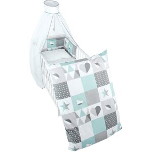 roba Happy Patch Cot Bedding Set Mint Green