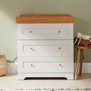Tutti Bambini Rio Chest Changer Dove Grey/Oak 88cm H X 78.6cm W X 50cm D