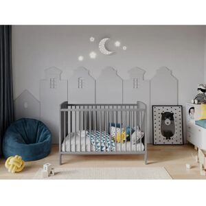 Harriet Bee Arpad Cot Bed gray 88.0 H x 65.0 W x 124.0 D cm