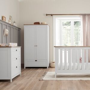 Tutti Bambini Verona 3-Piece Nursery Furniture Room Set White/Oak 70 x 140 cm