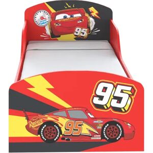 Cars Lightning Mcqueen Cot Bed / Toddler (70 x 140cm) Youth Standard Bed by Disney red 64.0 H x 75.0 W x 143.0 D cm