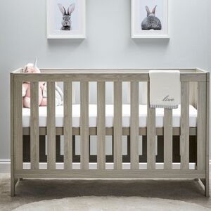 Obaby Nika Cot Bed Grey Wash Standard