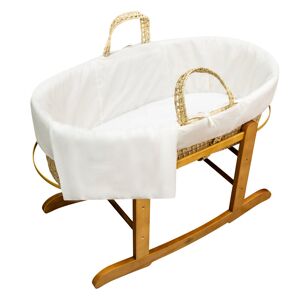 Harriet Bee Milomir Moses Basket with Bedding and Stand brown 30.0 H x 47.0 W x 86.0 D cm