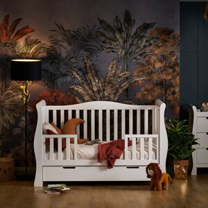 Obaby Stamford Luxe Cot Bed White Standard