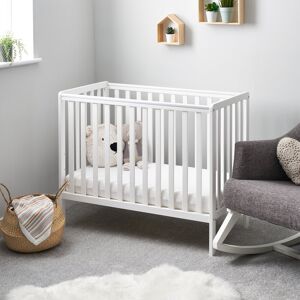 Obaby Bantam Mini Cot with Mattress white 85.5 H x 104.0 W cm