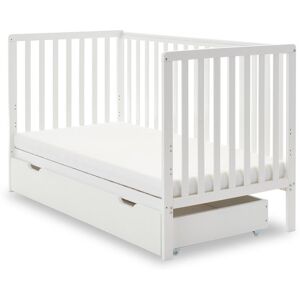 Obaby Bantam Cot Bed with Underdrawer and Fibre Mattress Round