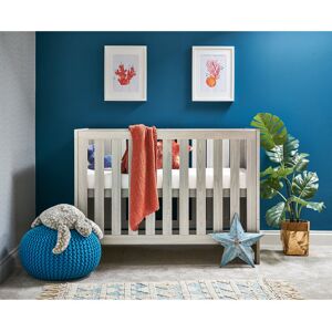 Obaby Nika Mini Cot Bed Grey Wash/White Mini