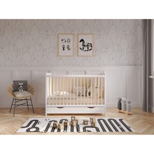 Harriet Bee Ignatius Cot Bed White/Pine Standard