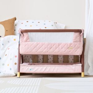 Tutti Bambini CoZee Luxe Mini Me Crib Toy - Walnut/Blush Pink 106.68cm H X 149.86cm W X 88.9cm D