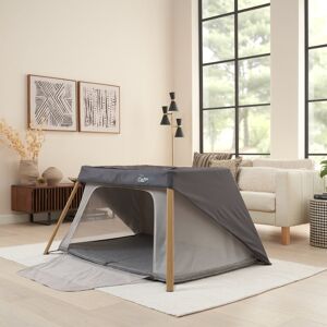 Tutti Bambini CoZee Go 3-in-1 Bassinet, Travel Cot & Playpen with Day and Night Shade Natural/Grey