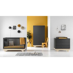 Mack + Milo Ankeny Cot Graphite/Birch
