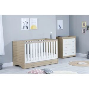 BabyMore Veni 2 Piece Room Set with Drawer gray/blue/brown