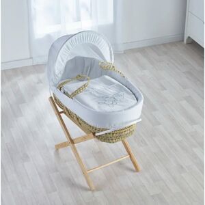 Mack + Milo Yother Palm Moses Basket with Stand Brown;White 30cm H X 47cm W X 72cm L