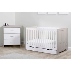 Ickle Bubba Pembrey Cot Bed, Under Drawer and Changing Unit gray 88.5 H x 77.5 W x 145.0 D cm