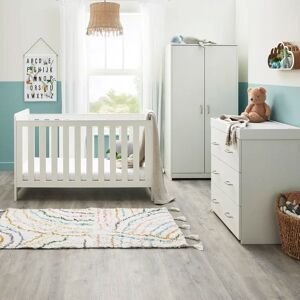 BabyMore Caro 3 Piece Room Set White Wash