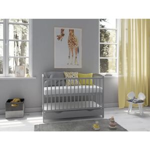 Mack + Milo Amburgey Cot with Mattress gray 90.0 H x 124.0 W cm