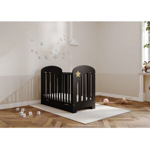 Harriet Bee Woodleys Bonnie Cot Bed Black Standard