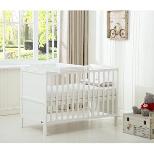 Mack + Milo Dampier Cot Bed with Mattress White Mini