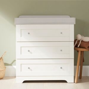Tutti Bambini Rio Chest Changer White/Dove Grey 88cm H X 78.6cm W X 50cm D