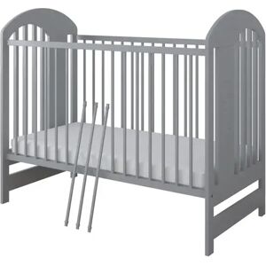 Harriet Bee Tonquin Cot with Mattress gray 106.0 H x 66.0 W cm